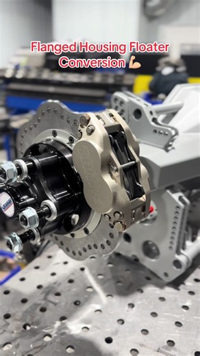 We converted a flanged housing we built a couple years ago to a Strange Engineering floater with @tbmbrakes #hammerconceptsanddesigns #tbmbrakes #hammerparts #HammerNation #strangeengineering