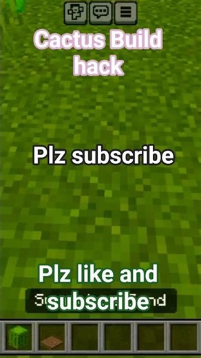 Minecraft realistic cactus Build hack I easy trick🌵🌵