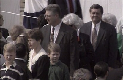 WBIR Archive: Ken Schwall attends the christening of the USS Greeneville in 1994