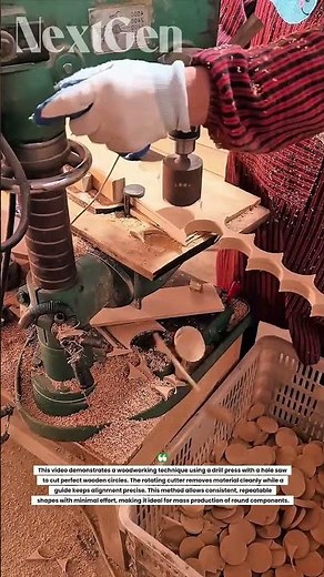 This Drill Press Trick Cuts Perfect Circles Instantly – Woodworking Hack You Need to See!