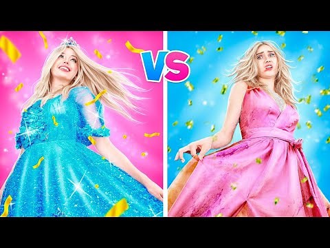 Rich VS Poor Girl at Prom || Good VS Bad School Queen