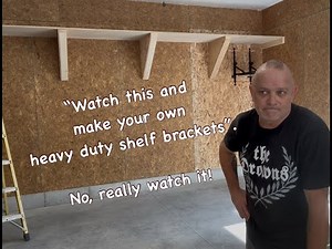 DIY your own heavy duty shelf brackets