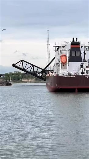 Built in 2022 by the Interlake Steamship Company, the Mark W. Barker holds a special place in maritime history as the first U.S.-flagged bulk carrier built on the Great Lakes since 1983. Sleek, powerful, and versatile, she’s a true show-stopper a reminder that Great Lakes shipping is still evolving, still thriving. | Diamond Jack's River Tours of Detroit