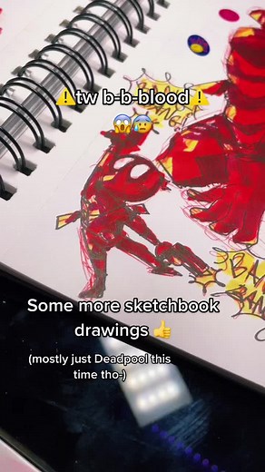 Weekly Sketchbook Drawings Featuring Deadpool