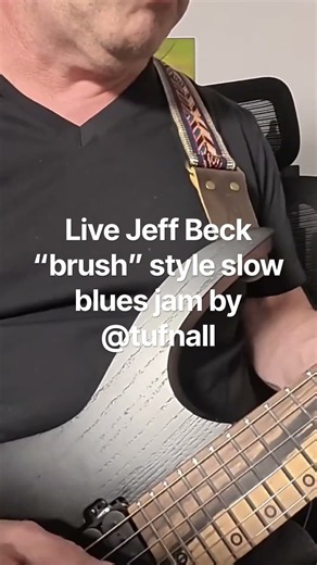 Jeff Beck “Brush” style slow blues guitar solo 100% live by pro guitarist tribute V4 @JeffBeck