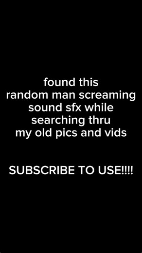 Man screaming sfx