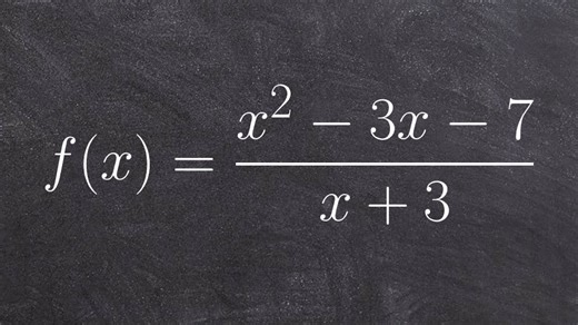 Learn how to graph a rational function with a oblique asymptote