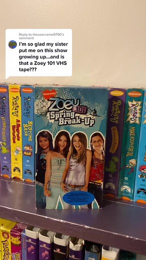 Reply to @theusername9790 My Zoey 101 VHS Tape 📼#nostalgia #zoey101 #vhs #vhstapes #nickelodeon #teennick
