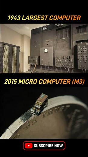 🔥 1943 LARGE VS MICRO COMPUTER 2015 🔥 #shorts #viral #viralshorts #pc #computer #tech