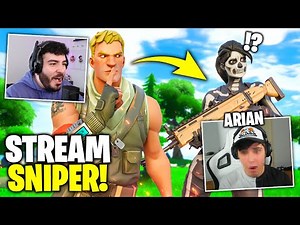 I STREAMSNIPE ARIAN until he completely FREAKS OUT and ends the stream ... 😈 (faker)