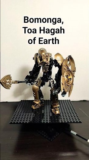 Bomonga, Toa Hagah of Earth (V2) Bionicle Moc