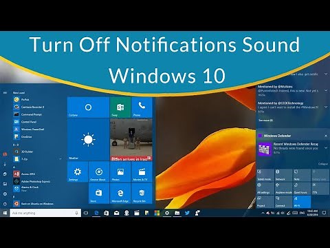 How to Turn Off Notifications Sound on Windows 10?