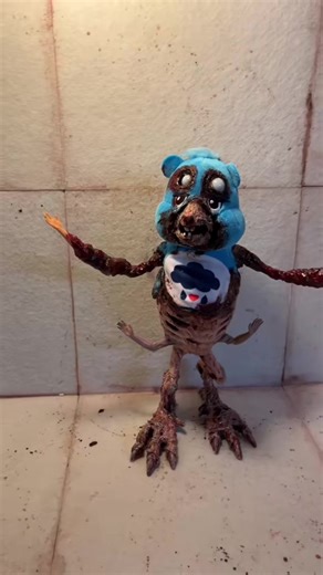 Flashback to when I turned Grumpy Bear from the Care Bears into a QUIET ROOM BEAR! #quietroombears #carebears #grumpy #horror #art