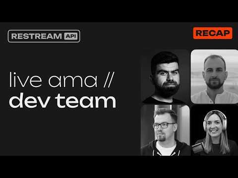 Restream Live | Best of building with the Restream API - Developer Portal Walkthrough