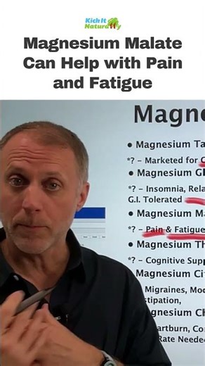Magnesium Malate Can Help with Pain and Fatigue