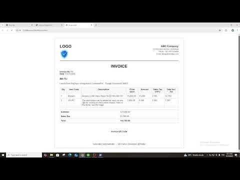 How to generate Sales Tax Invoice From QuickBooks.