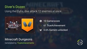 Diver's Dozen achievement in Minecraft Dungeons