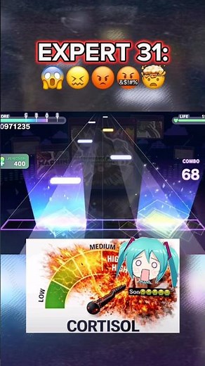 master vs expert cortisol level #pjsk #projectsekai #hatsunemiku #dna
