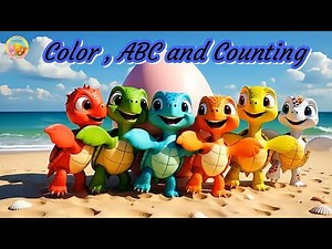 Seven Baby Turtles (Color Songs, ABCs & Counting) | Newborn Baby Songs & Nursery Rhymes