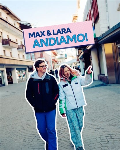 No ordinary interview 🎤 @Max Fosh speaks to skier Lara Markthaler with one caveat: he must keep moving. @spunkiiiiii #Olympics #MilanoCortina2026 #StepIntoLife #Allianz