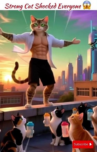 Strong Cat Shocked Everyone 😱 | Unbelievable Power Move | Must-Watch Short Clip