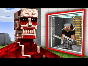 Hice un Bunker Anti Titanes de Attack on Titan en Minecraft