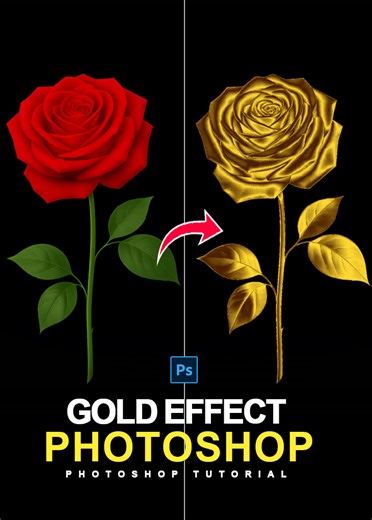 38K views · 89 reactions | Turn Anything into Gold Effect in Photoshop | Gold Effect Photoshop #goldeffect #gold #photoshoptutoral #photoshopshorts #graphicssolutiontricks | Graphics Solution Tricks | Facebook