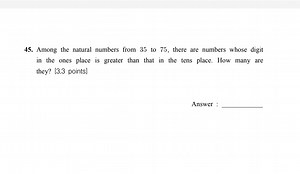 Among the natural numbers from 35 to 75 , there are numbers who... | Filo