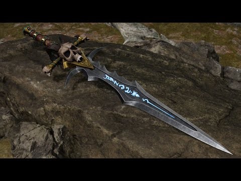 Realistic 3D Model gaming sword | Maya 3D Art