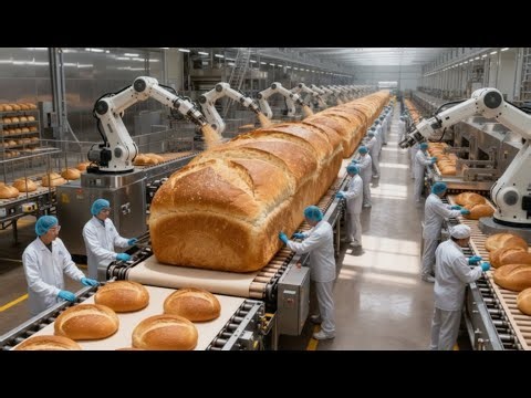 Inside the World's LARGEST Bread Factory (Full Automated Process Revealed)