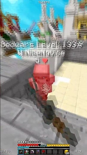 200 Ping Fights 20 Ping! #bedwars