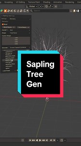 Discover how sapling tree gen can improve your tree modeling in Blender 🌲#blendertips #blendertricks