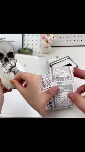 Take notes with phomemo mini printer that doesn’t use ink!#study #schoollife