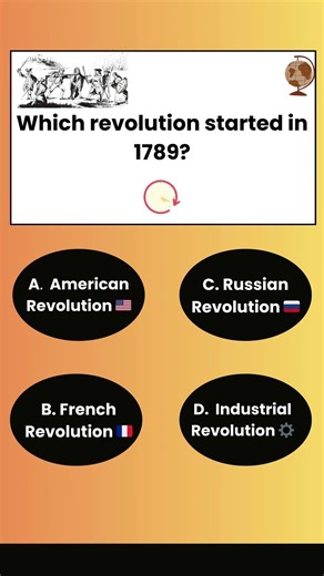 Which Revolution Started in 1789? 🤯 Most People Mix This Up