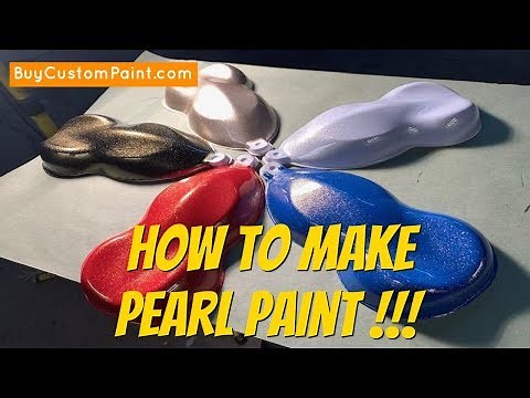 How to turn ANY COLOR Paint into Pearl Paint using Powder Pearl pigments