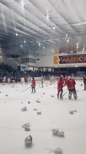 How quickly can you throw hundreds teddies on the ice?! But more importantly how quickly can you get them off the ice?! 🧸🏒🥅❤️ The genorosity of @officialwhitleywarriors is incredible! ❤️🏒🥅🧸 another amazing teddy toss! #whitleywarriors #icehockey #teddytoss #whitleybayicerink | Whitley Bay Ice Rink