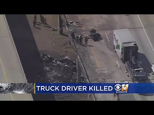 FedEx Truck Driver Killed After Crashing Over Highway In Dallas