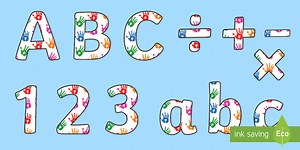 Funky Fingers Display Lettering