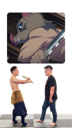 Filipino Martial Artist Breaks Down his favorite Beast Breathing Fangs by Inosuke from Demon Slayer ⚔️⚔️⚔️ #scenicfights #martialarts #anime #demonslayer #inosukehashibira
