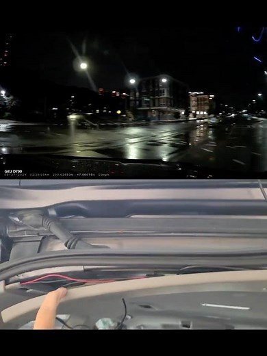 Installing the rear camera of the GKU D700 is super simple! 🚗🔧 #gku #d700 #dashcam