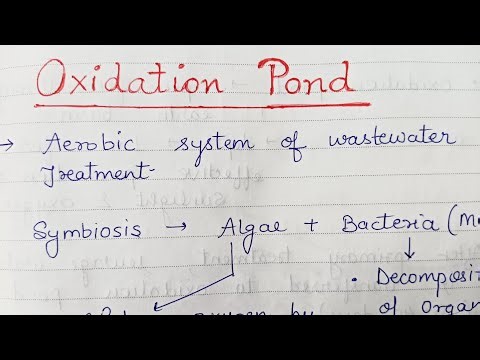 Aerobic Waste Water Treatment: Oxidation Pond
