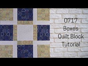 0717 Boxes Free Quilt Block Tutorial | Block of the Day 2023 | AccuQuilt | Carol Thelen
