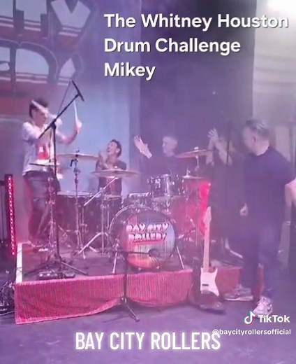 BAY CITY ROLLERS Whitney Houston Drum Challenge