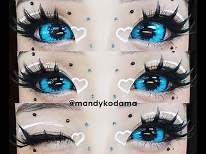 SHOWCASE: Sclera Lenses (22mm Contacts) - Sweety Blue Sclera Blue Elf (UNIQSO) + 12% Off Coupon Code