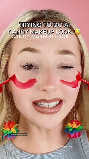 Colorful Candy Inspired Makeup Look