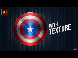 How To Create Captain America's Shield with Texture in Adobe Illustrator