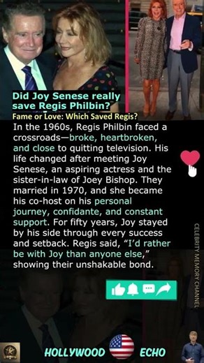 Did Joy Senese really save Regis Philbin?