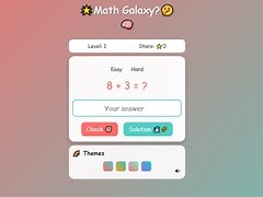 Game Math Galaxy online. Play for free