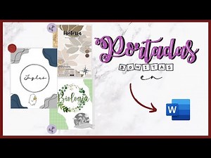 Cómo hacer carátulas faciles y bonitas en word