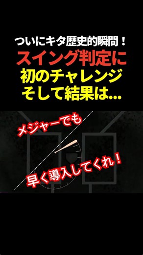 【神制度】初のACSチャレンジ！打者がバットを振ったかどうかを判定するシステムがマイナーで正式導入される！